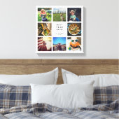 Bestes Jahr für Instagramm-FotoCollage Leinwanddruck (Insitu (Schlafzimmer))