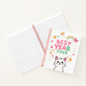 Bestes Jahr für Jahr, fröhliches und aufregendes D Notizblock (Innenseite)