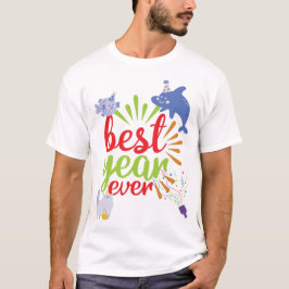 Bestes Jahr für Party T-Shirt