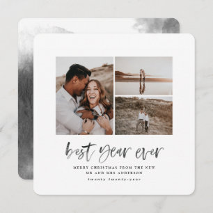 Bestes Jahr je Aquarell Foto Collage Weihnachten