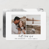 Bestes Jahr je Aquarellkarte Foto (Vorne/Hinten)