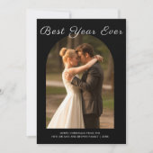 Bestes Jahr je Niedliche Weihnachtskarte Feiertagskarte (Vorderseite)