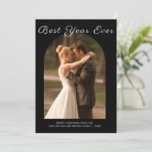 Bestes Jahr je Niedliche Weihnachtskarte Feiertagskarte (Stehend Vorderseite)