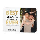Bestes Jahr überhaupt | Frohes Neues Jahr Foto Magnet (Horizontal)