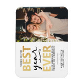 Bestes Jahr überhaupt | Frohes Neues Jahr Foto Magnet (Vertikal)