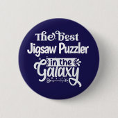 Bestes Jigsaw Puzzler Jigsaws Fan Puzzle Geschenk Button (Vorderseite)