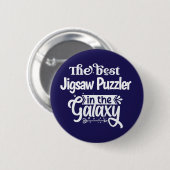 Bestes Jigsaw Puzzler Jigsaws Fan Puzzle Geschenk Button (Vorne & Hinten)