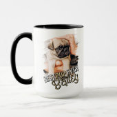Bestes Jungtier je Modernes Cooles Grunge Hund Fot Tasse (Links)