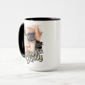 Bestes Jungtier je Modernes Cooles Grunge Hund Fot Tasse (Vorderseite Links)