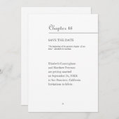 Bestes Kapitel unseres Lebens | Book Format Save The Date (Vorne/Hinten)