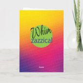 Bestes Kid Superhero Phantastisches Comic Geburtst Karte (Rückseite)