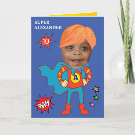 Bestes Kid Superhero Phantastisches Comic Geburtst Karte