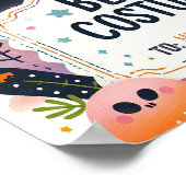 Bestes Kostümzertifikat - Niedliches Ghost-Thema P Poster (Ecke)