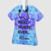 Bestes Krankenschwester-überhaupt Stethoskop Ornament (Vorderseite)