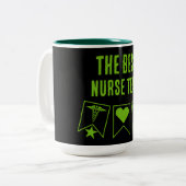 Bestes Krankenversicherungsteam Zweifarbige Tasse (Vorderseite Links)