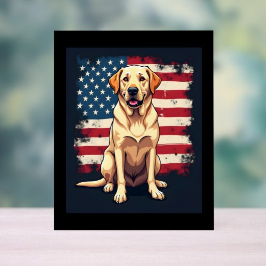 Bestes Labrador für Männer Gelbe Labrador Hunde ab Acrylschild (Neutral)