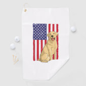 Bestes Labrador für Männer Gelbe Labrador Hunde ab Golfhandtuch (Insitu)