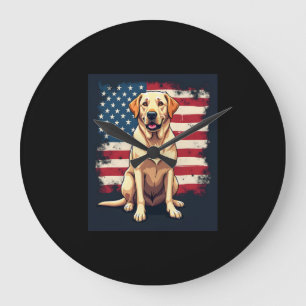 Bestes Labrador für Männer Gelbe Labrador Hunde ab Große Wanduhr