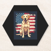 Bestes Labrador für Männer Gelbe Labrador Hunde ab Untersetzer (Vorderseite)