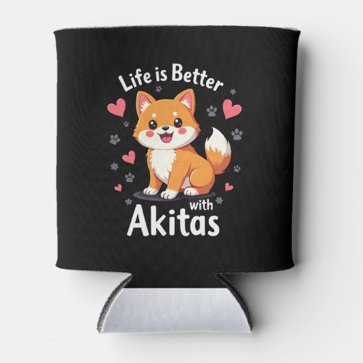 Bestes Leben mit Akita Tank Top Dosenkühler (Vorderseite)