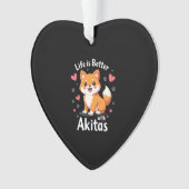 Bestes Leben mit Akita Tank Top Ornament (Vorderseite)