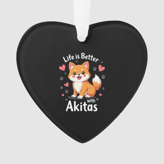 Bestes Leben mit Akita Tank Top Ornament (Vorderseite)