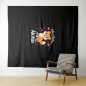 Bestes Leben mit Akita Tank Top Wandteppich (Beispiel (Horizontal))