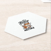 Bestes Leben mit Akita Untersetzer (angewinkelt)