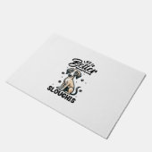 Bestes Leben mit Arabian Greyhound Fußmatte (Schrägansicht)