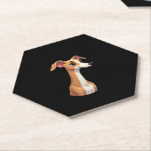 Bestes Leben mit Arabian Greyhound Long Sleeve T-S Untersetzer (angewinkelt)