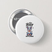 Bestes Leben mit australischem Rinderhund Button (Vorne & Hinten)