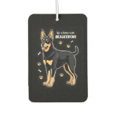 Bestes Leben mit Beauce Sheepdog Top Autolufterfrischer (Vorderseite)
