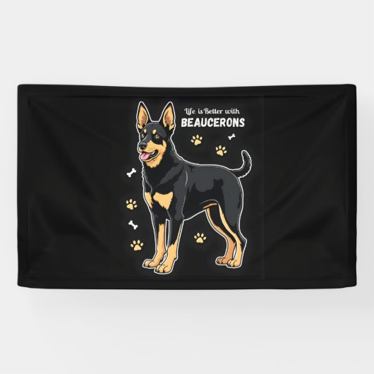Bestes Leben mit Beauce Sheepdog Top Banner (Horizontal)