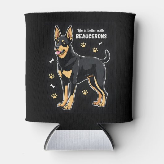 Bestes Leben mit Beauce Sheepdog Top Dosenkühler (Vorderseite)