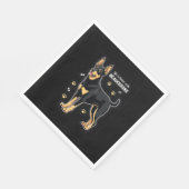 Bestes Leben mit Beauce Sheepdog Top Serviette (Ecke)