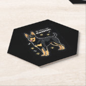 Bestes Leben mit Beauce Sheepdog Top Untersetzer (angewinkelt)