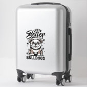 Bestes Leben mit Bulldog Aufkleber (Koffer)