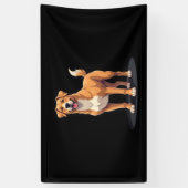 Bestes Leben mit dem Dogo Canario Long Sleeve T - Banner (Vertikal)