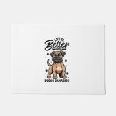 Bestes Leben mit Dogo Canario Fußmatte (Vorderseite)