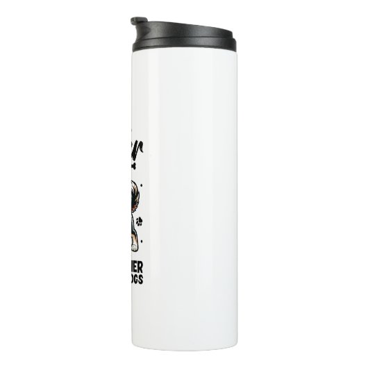 Bestes Leben mit Entlebucher Mountain Hund Thermosbecher (Nach rechts gedreht)