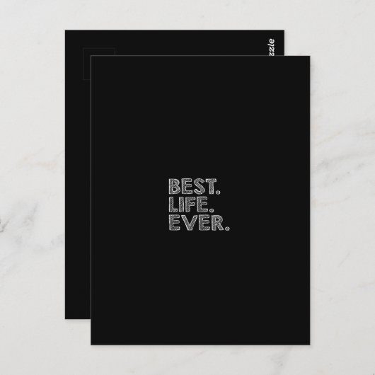 bestes Leben Postkarte (Vorne/Hinten)