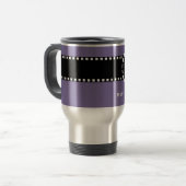 Bestes LEHRER Monogramm und individueller Name V11 Reisebecher (Vorderseite Links)