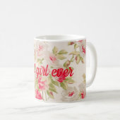 Bestes Mädchen Kaffeetasse (VorderseiteRechts)