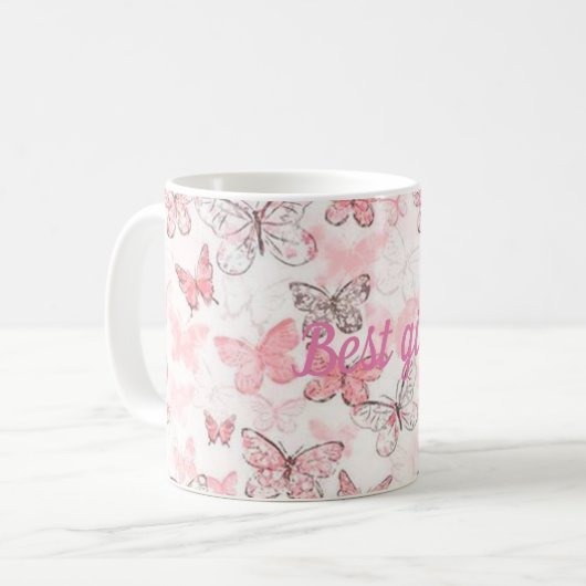 Bestes Mädchen Kaffeetasse (Vorderseite Links)