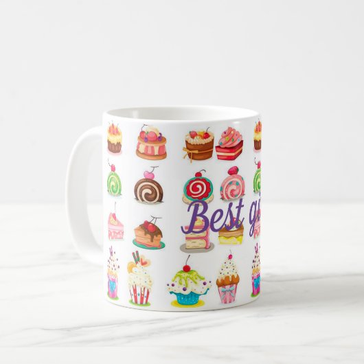 Bestes Mädchen Kaffeetasse (Vorderseite Links)