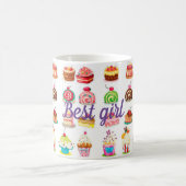 Bestes Mädchen Kaffeetasse (Mittel)