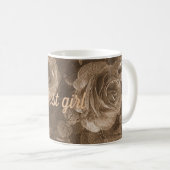 Bestes Mädchen Kaffeetasse (VorderseiteRechts)