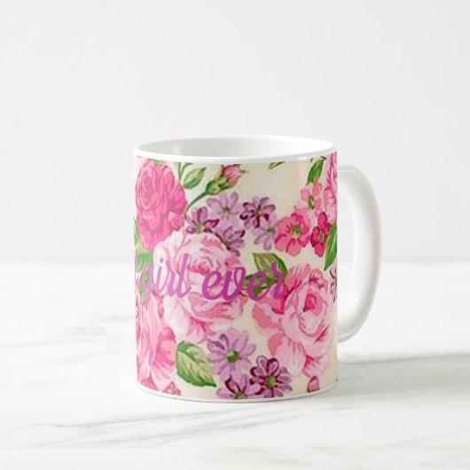 Bestes Mädchen Kaffeetasse (VorderseiteRechts)