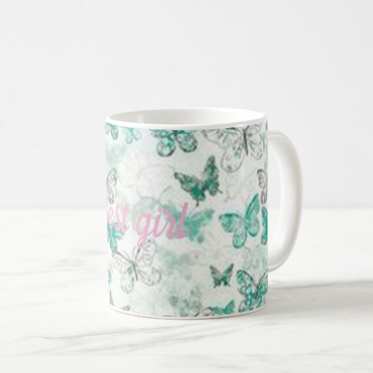 Bestes Mädchen Kaffeetasse (VorderseiteRechts)