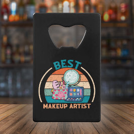 Bestes Makeup Artist Retro - Crew Geschenk Geldbeutel Flaschenöffner